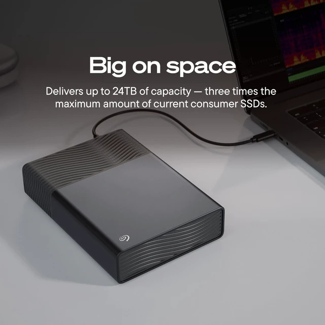 Alt view image 5 of 5 - Seagate One Touch 8TB External Hard Drive Desktop HDD - USB-C Compatible with Most Windows and macOS, Rescue Recovery (STNB8000400)