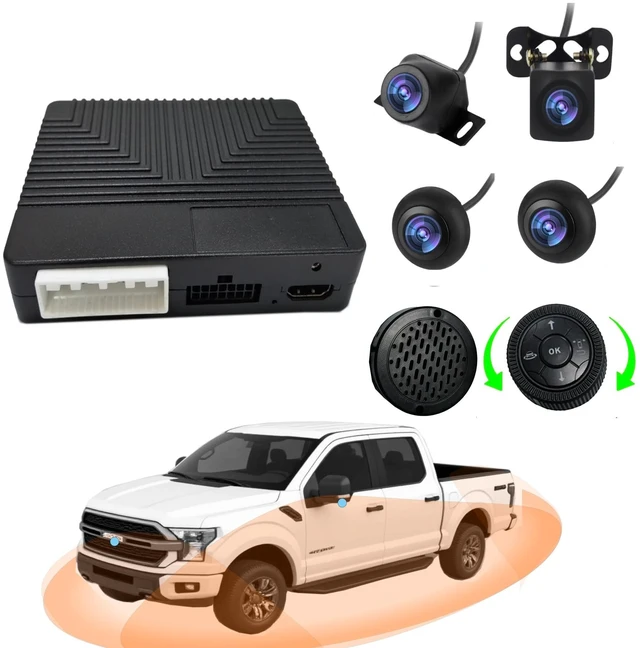 Main image of AHD 3D 360 Bird View Panorama Surround Camera System