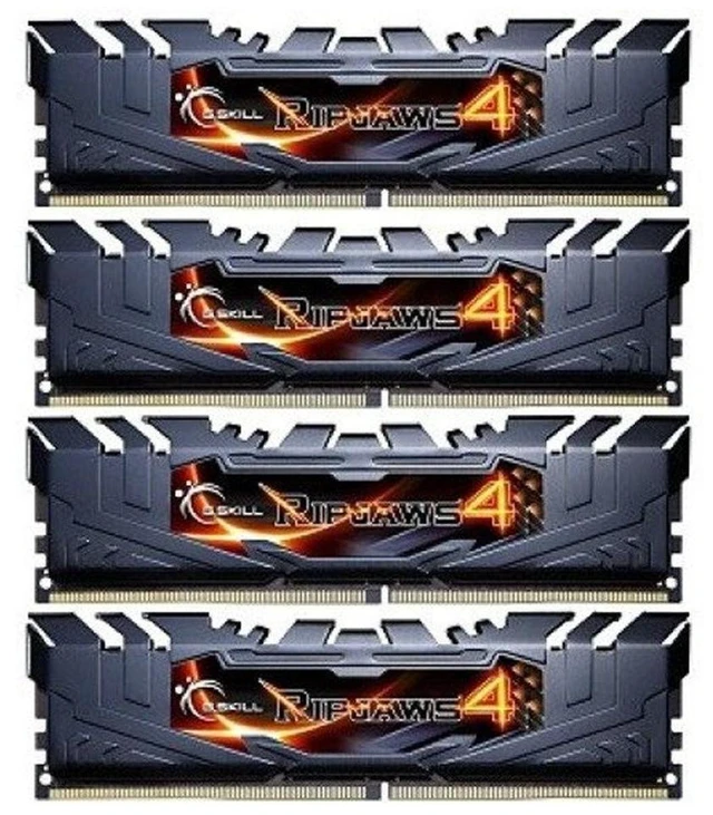 Alt view image 2 of 3 - G.SKILL Ripjaws 4 Series 32GB (4 x 8GB) 288-Pin DDR4 SDRAM DDR4 2800 (PC4 22400) Extreme Performance Memory Kit Model F4-2800C16Q-32GRK