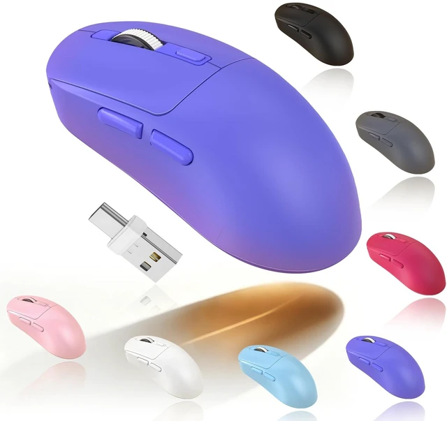 Main image of MacBook Mouse Wireless Bluetooth Computer Mouse Mac Air Macbook Pro Wireless Mouse Rechargeable Bluetooth Mouse for Laptop iPad Silent Mouse with Jiggler Bluetooth 5.2/3.0 USB Type-C Rec