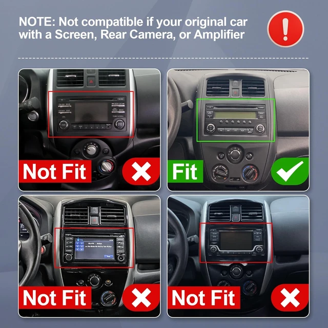 Alt view image 2 of 5 - 10.1 Inch Linux Touchscreen Car Radio Stereo for Nissan Versa Sedan 2015-2019 with CarPlay/Android Auto Car Radio, Support Bluetooth,Backup Camera,SWC,FM Radio,Dual USB