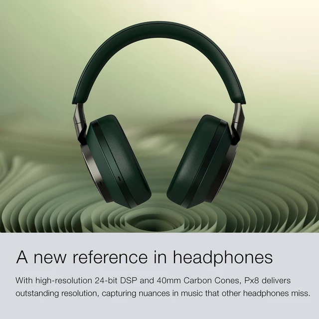 Alt view image 4 of 5 - Bowers & Wilkins Px8 Over-Ear Wireless Headphones, Dark Forest