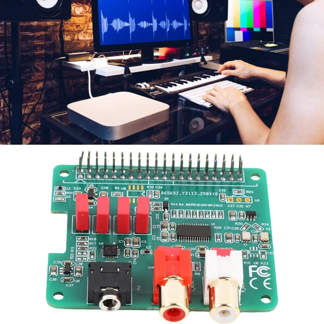 Alt view image 4 of 5 - Gugxiom HiFi DAC HAT Sound Card 384KHz 32Bit for Pi 5, 40 Pin GPIO