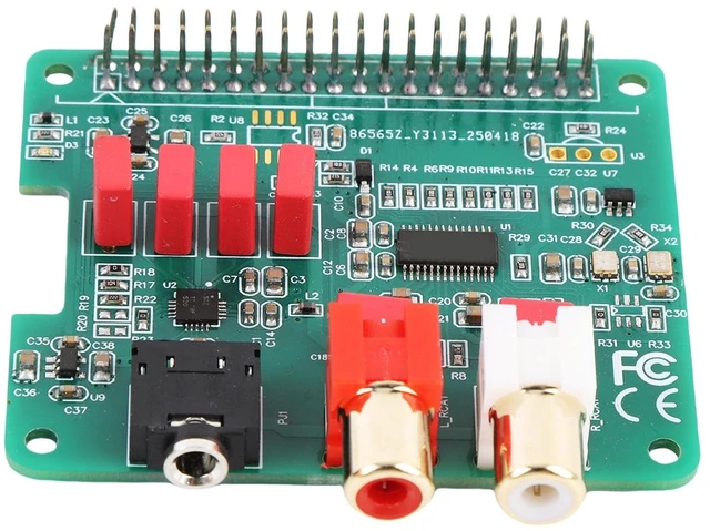 Main image of Gugxiom HiFi DAC HAT Sound Card 384KHz 32Bit for Pi 5, 40 Pin GPIO