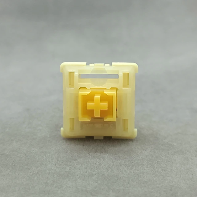 Alt view image 2 of 5 - Tecsee Mechanical Keyboard Silent Shaft Switch Lubricated, Silent Tactile Low Profile Yellow Medium Switch for Tablet Notebook Desktop Computer Peripheral Keyboard(70PCS Tactile)