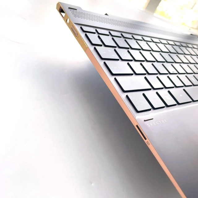 Alt view image 4 of 5 - New Replacement for HP Spectre X360 13-AE 13AE013DX 13TAE000 Series 13.3" Laptop Palmrest Upper Case Backlit Keyboard Touchpad Assembly Part 942040001 942042001 Brown