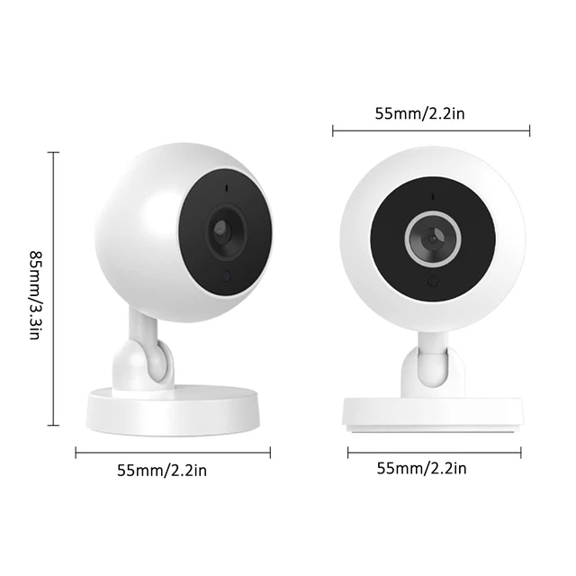 Alt view image 2 of 5 - Indoor Security Camera 360 Degree Walfront Smart Home Surveillance 1080P Two-Way Audio Real Time Alarm