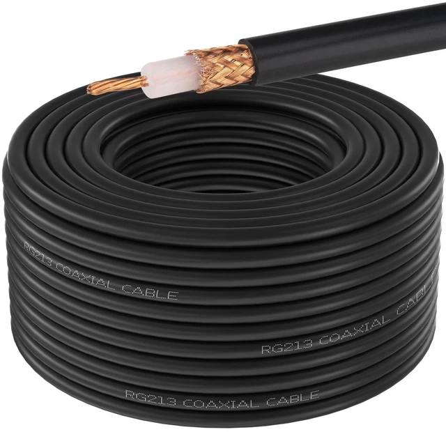 Main image of YOTENKO RG213 Coaxial Cable Bulk 125FT, 50 Ohm Low Loss RG-213 Coax Cable