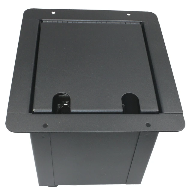 Alt view image 2 of 5 - Recessed Floor Box with Blank Plate: 9 Space