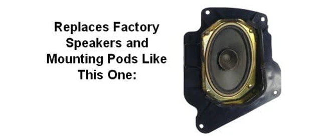 Alt view image 3 of 5 - Front Door Speaker Adapter Spacer Rings -Fits 1989-1994 Nissan 240SX SAK004_55-1 Pair