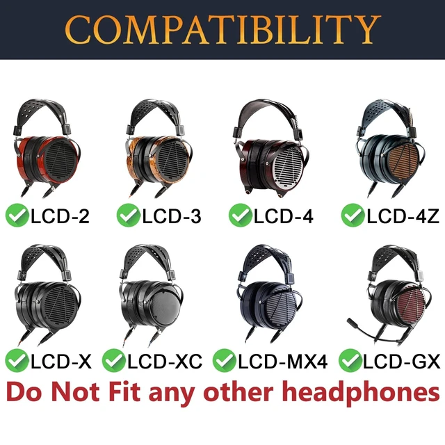 Alt view image 2 of 4 - SOULWIT Headband Strap for Audeze LCD Series - Black