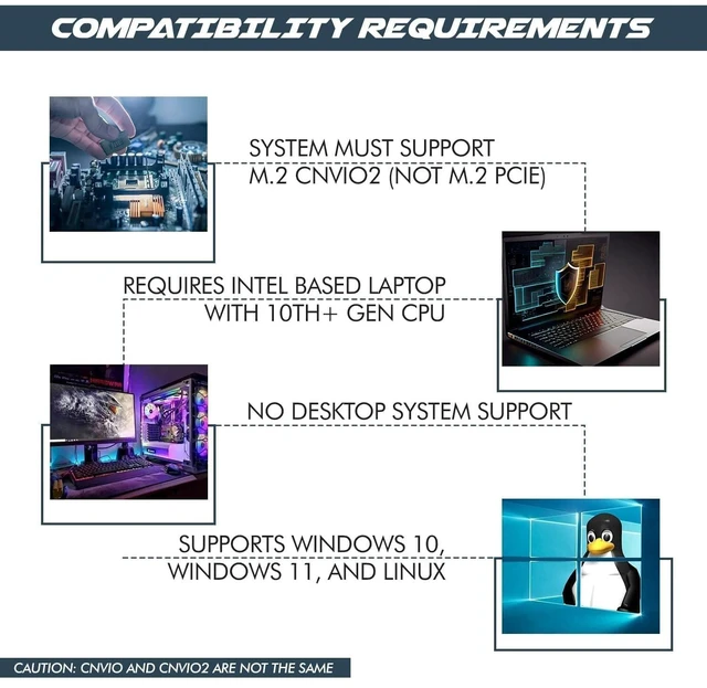 Alt view image 4 of 5 - HighZer0 Electronics AX1650i Killer Series WiFi 6 Adapter ^^ Gaming WiFi Adapter ^^ CNVio2 M.2 WiFi Card ^^ 2.4 Gbps WiFi for PC ^^ Bluetooth 5.2 Support ^^ Requires Intel 10th+ Gen CPU