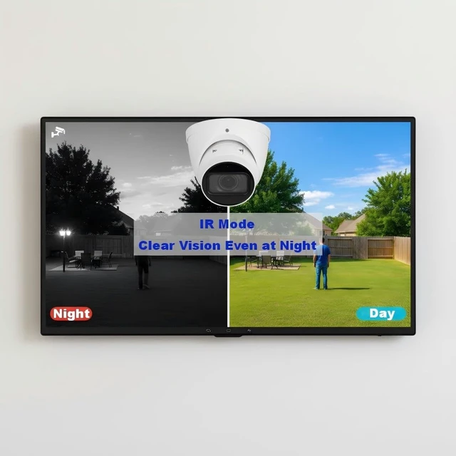 Alt view image 2 of 5 - GemaVision Security Surveillance Camera 4MP 1/1.8" CMOS IR Vari-Focal Turret IP POE Camera 2.7 mm12 mm Motorized vari-Focal Lens,Built-in MIC, IPC-T54IR-ZE-S3 (White)