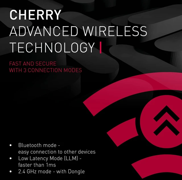 Alt view image 3 of 5 - Cherry MX 8.2 TKL Wireless, Tenkeyless Mechanical Gaming Keyboard, Bluetooth, 2.4 GHz & Wired Mode, Multi-Device, Rechargeable, MX2A RED Switches, Pink