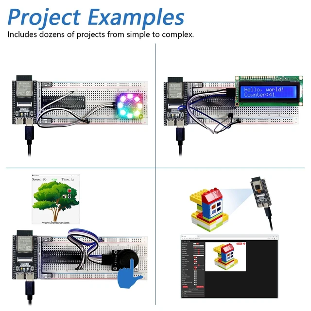 Alt view image 4 of 5 - Freenove ESP32 Kit ESP32-S3 Camera Board Ultimate Starter Kit