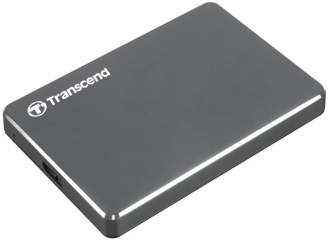 Main image of Transcend 2TB StoreJet 25C3N Portable HDD, Sleek Aluminum Case, Type-A