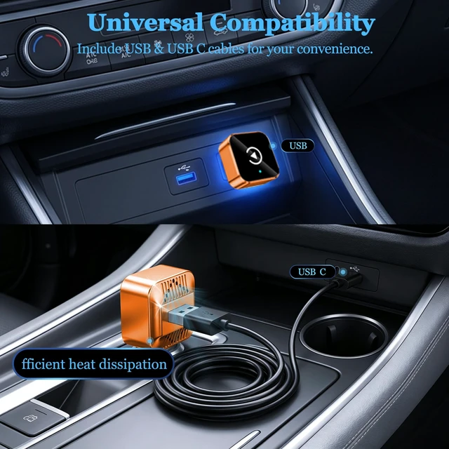 Alt view image 4 of 5 - 2026 Upgraded Wireless CarPlay Adapter for iPhone & Android Android Phone