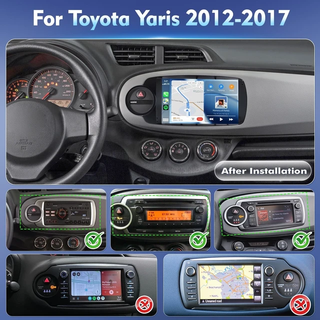 Alt view image 2 of 5 - 4+64G Android Car Radio for Toyota Yaris 2012 2013 2014 2015 2016 2017