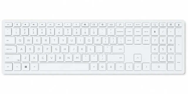 Alt view image 2 of 4 - HP 710 Wireless Keyboard and Mouse Combo, Slim Design with Silent Keys, 2.4GHz Lag-Free Connection, Multi-OS Compatible (Windows, Mac, Chrome) White