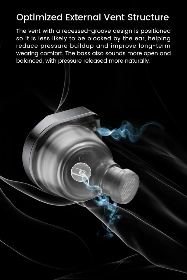 Alt view image 5 of 5 - TANCHJIM Ola1DD+1BA Hybrid Wired Earbuds, Lightweight IEM, Type C with Mic
