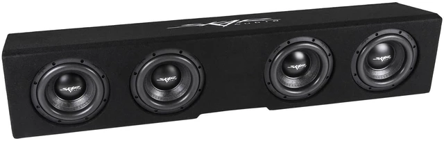 Main image of Skar Audio Quad 8" Loaded Ported Subwoofer Enclosure Compatible with 2019-2025 Chevy Silverado/GMC Sierra Crew Cab Trucks