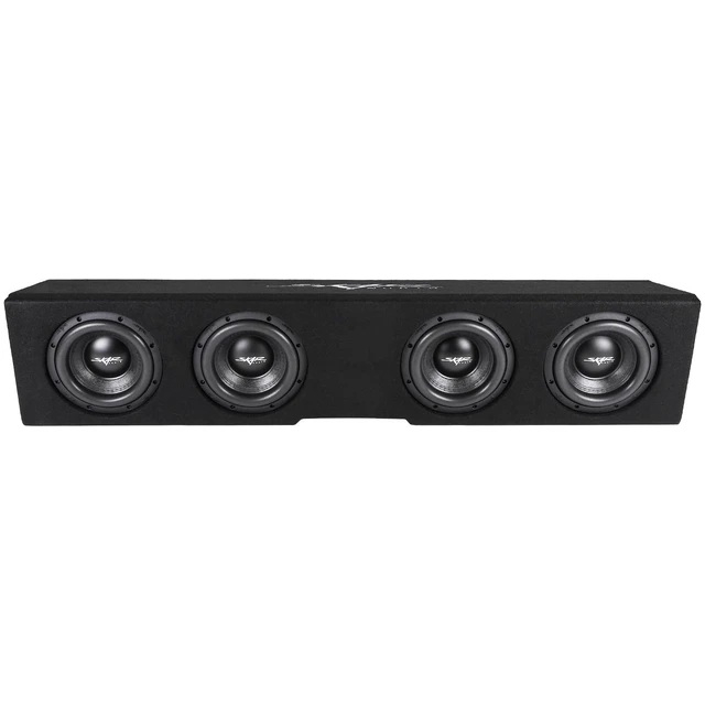 Alt view image 2 of 5 - Skar Audio Quad 8" Loaded Ported Subwoofer Enclosure Compatible with 2019-2025 Chevy Silverado/GMC Sierra Crew Cab Trucks