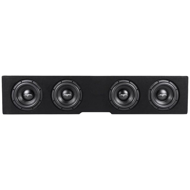 Alt view image 3 of 5 - Skar Audio Quad 8" Loaded Ported Subwoofer Enclosure Compatible with 2019-2025 Chevy Silverado/GMC Sierra Crew Cab Trucks