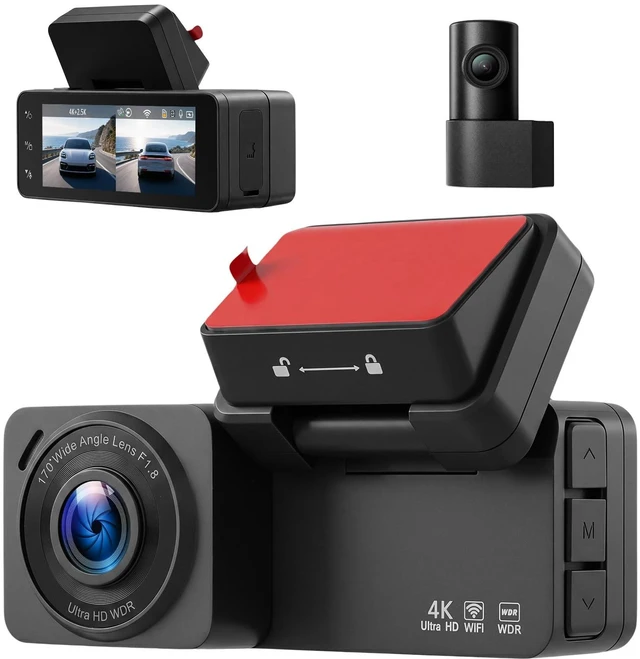 Main image of 4K+2.5K Dual Dash Cam WiFi HD Car Dash Cam Front and Rear Car Camera
