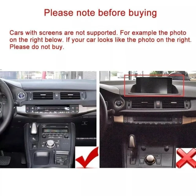 Alt view image 2 of 5 - 2+64GB Android Car Stereo for Lexus CT200H CT200 LHD 2011-2018, 7 inch Touch Screen Radio Multimedia Player Double Din Head Unit with CarPlay Android Auto GPS Bluetooth WiFi FM Backup Camera