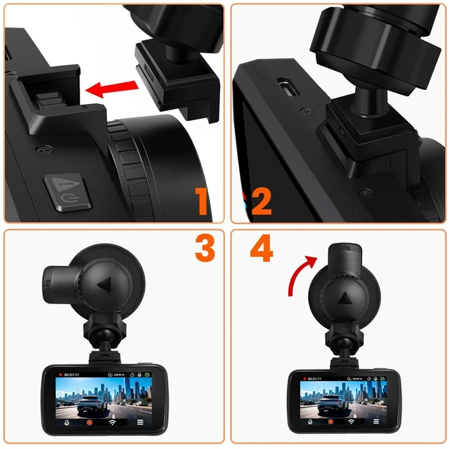 Alt view image 3 of 5 - YEECORE Dash Cam Suction Cup Mount with GPS Receiver Module, TypeC USB Port Compatible H22 D22 D21 D11 Dash Cameras