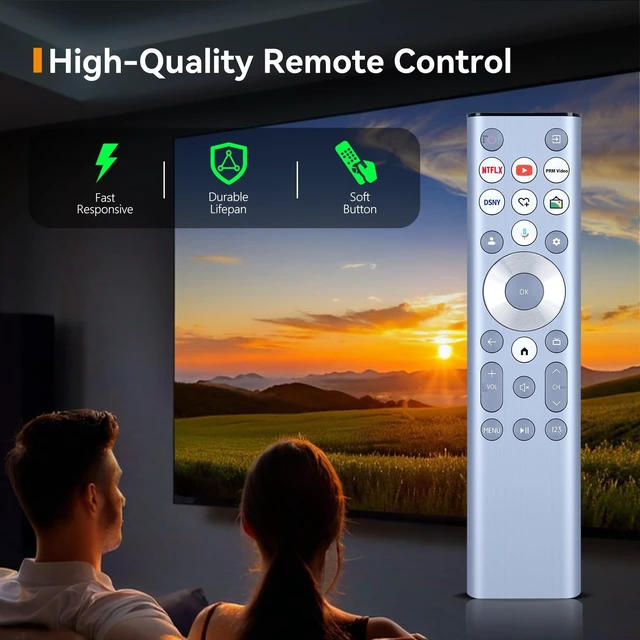 Alt view image 3 of 5 - Replacement ERF6G80H Remote Control for Hisense QLED S7N U8 A7N Series TV
