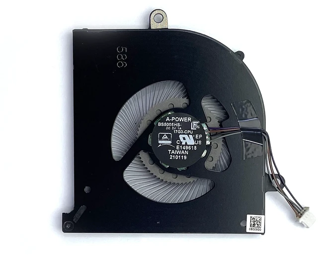 Alt view image 3 of 5 - New CPU + GPU Cooling Fan Replacement for MSI GS75 P75 WS75