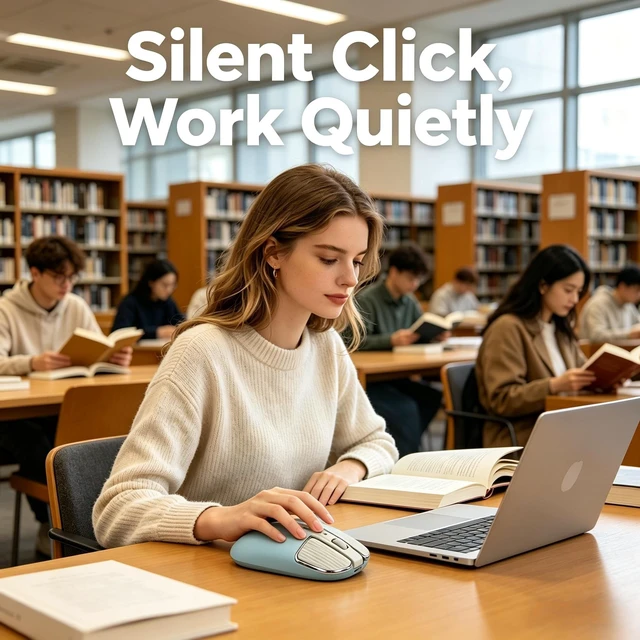 Alt view image 5 of 5 - Dpisuuk Portable Cute Wireless Mouse for Laptop,Dual Mode Bluetooth Noiseless Ergonomic Mouse with USB C Rechargeable & One-Touch Desktop Key (Blue)