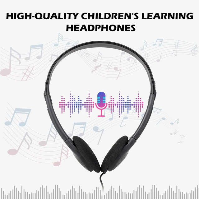 Alt view image 4 of 5 - CNSZSLZ 50 Pack Kids Headphones Bulk for Classroom Students School,Wired