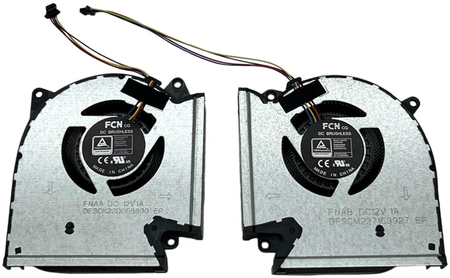 Main image of New CPU GPU Cooling Fan Replacement for ASUS ROG Strix G513IM G513IR G513QM G513QR G533QM G533QR G533QS G713IM G713IR G713QM G713QR G733QM G733QR G733QS DC12V 1A FNAA FNAB 13NR0540P02011