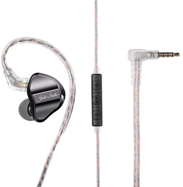 Main image of FiiO/JadeAudio JD1 High Performance Dynamic Driver HiFi Bass Stereo in Ear Monitor Headphones Sport Gaming Earbuds with Mic (Black)