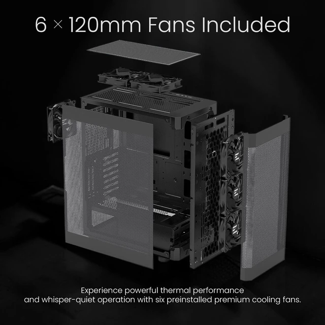 Alt view image 3 of 5 - Zalman i4 High Airflow Full Mesh ATX Mid-Tower Desktop Computer PC Case