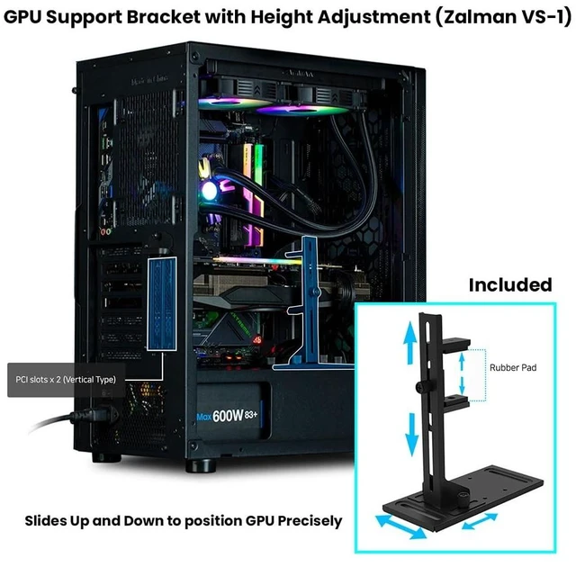 Alt view image 5 of 5 - Zalman i4 High Airflow Full Mesh ATX Mid-Tower Desktop Computer PC Case