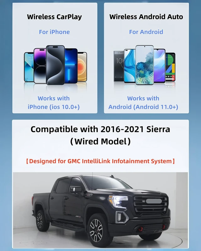 Alt view image 3 of 5 - Lugzix Compatible with 2016-2021 SierraWired Model Wireless Adapter