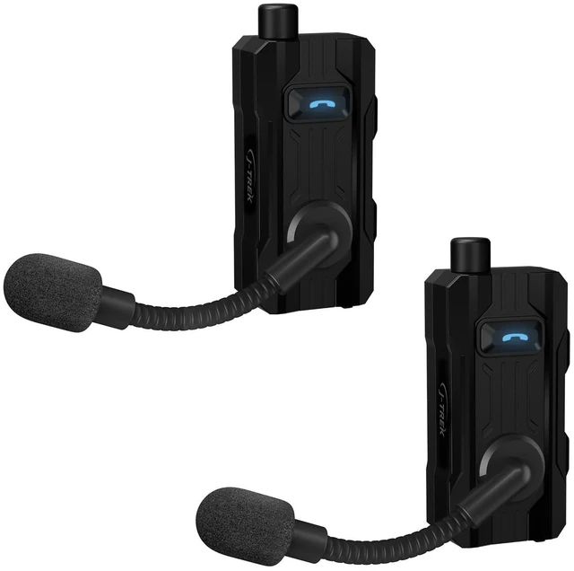 Main image of J-TREK BH03 Bluetooth 5.4 Helmet Headphone, 8-Way Group Cycling Communication System with 1000m Range, Noise Cancelling Cycling Headset with Mic for Biking, Skiing, Climbing, Black Dual Pack