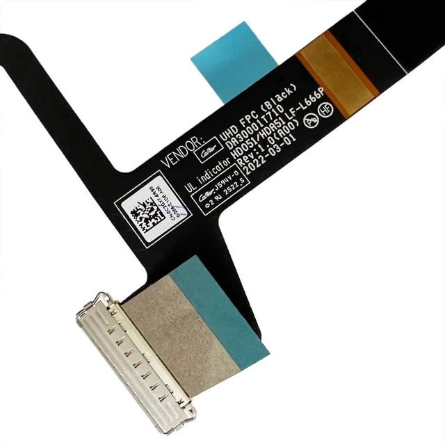 Alt view image 2 of 5 - JINTAI 40Pin UHD LCD FPC Cable for Dell XPS15 9520 9530 Precision 5570