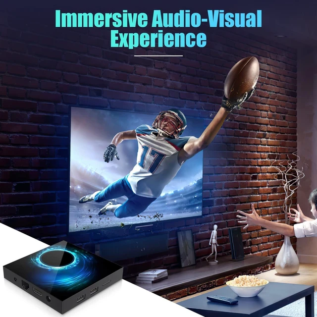 Alt view image 4 of 5 - T95H616 Android 10 TV Box, 2GB 16GB Quad Core Dual WiFi 6K UHD