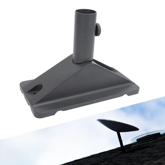 Alt view image 5 of 5 - Universal Adjustable Roof Mount Antenna Bracket, Stable Support and Angle Adjustment for Satellite Device, High Strength Aluminum Alloy Antenna Roof Mounted Bracket for Wall