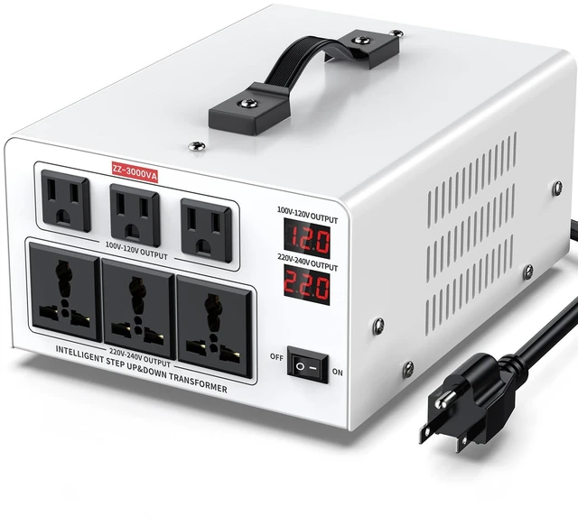 Main image of 3000VA Step Up/Down Voltage Transformer Converter 110/120V to 220/240V