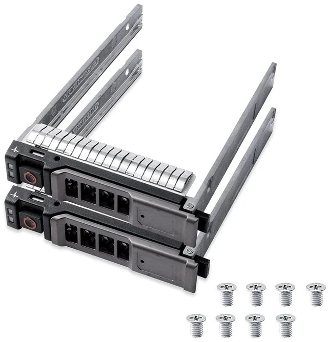 Main image of 2pcs Pack 2.5" SAS SATA Hard Drive Tray Caddy NRX7Y 0NRX7Y Compatible for Dell PowerEdge M620 M630 M420 M520 M820 VRTX Blade Server