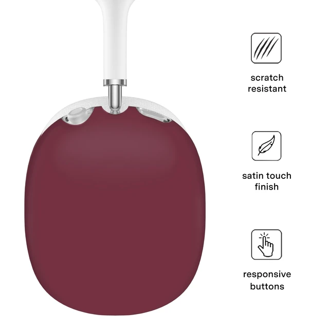 Alt view image 3 of 5 - VELVET CAVIAR Case Cover for AirPods Max 2 & 1 - Cute Protective Headphone Accesssories (Burgundy 1990)
