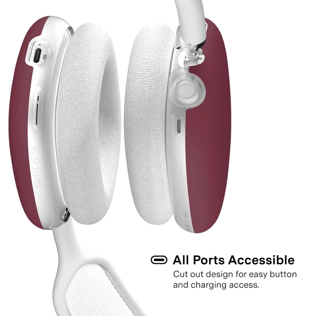 Alt view image 4 of 5 - VELVET CAVIAR Case Cover for AirPods Max 2 & 1 - Cute Protective Headphone Accesssories (Burgundy 1990)