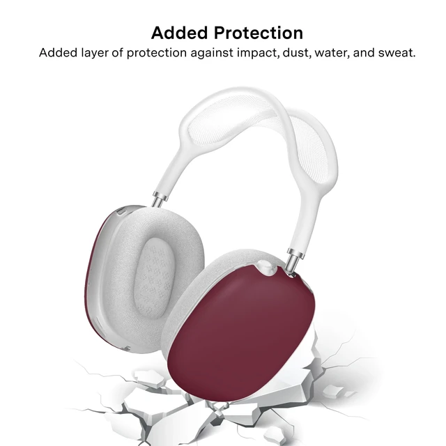 Alt view image 5 of 5 - VELVET CAVIAR Case Cover for AirPods Max 2 & 1 - Cute Protective Headphone Accesssories (Burgundy 1990)