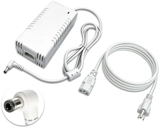 Main image of 54V 3.9A Power Adapter for Ubiquiti UniFi XG 6 PoE - Compatible with US-XG-6POE, USW-Ultra-210W, 6/8-Port Switches - Replacement White 210W Power Supply (Model: UACC-Adapter-AC-210W)