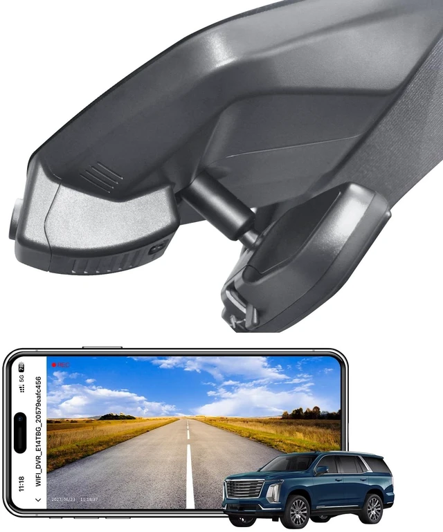 Main image of mangoal STARVIS 2 Front 4K HDR Dash Cam IMX678, Custom Fit for Cadillac Gen5 Escalade/Escalade ESV 2021-2026(Model A), 5GHz WiFi, GPS, 64GB Card